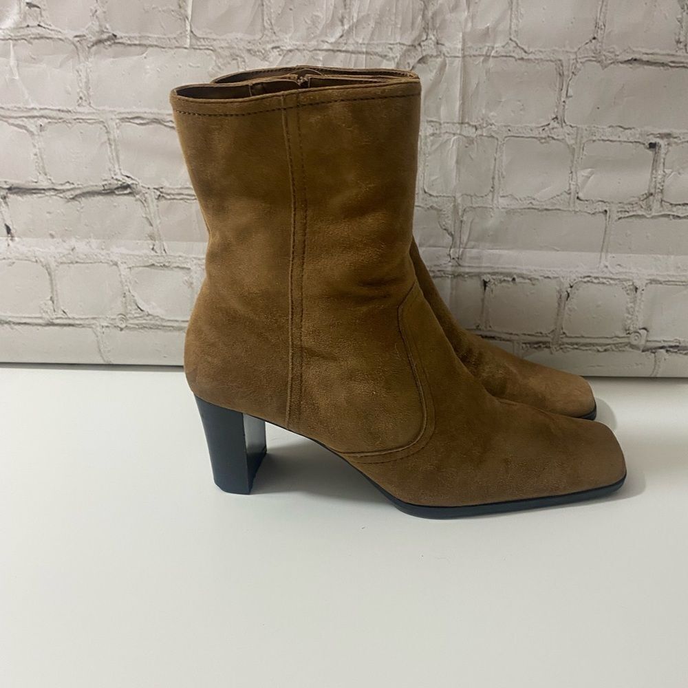 Tan Suede Boots - Picture 4 of 11